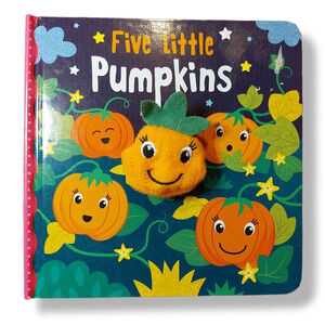 Five Little Pumpkins Finger Puppet Counting Book by Tiger Tales